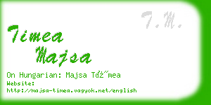 timea majsa business card